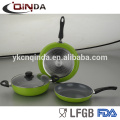 Ensemble populaire en aluminium 4 pcs induction cookware set dans le marché indien avec ild